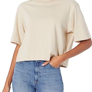 Women's Sydney Short-Sleeve Cropped Crewneck T-Shirt